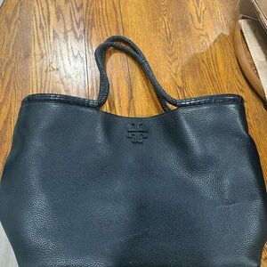 Tory Burch Textured Black Tote